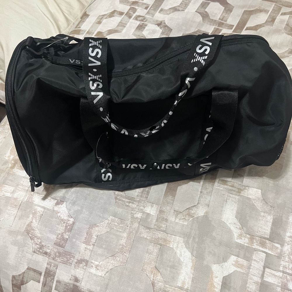 Victoria's Secret Black Duffel Bag-NWT